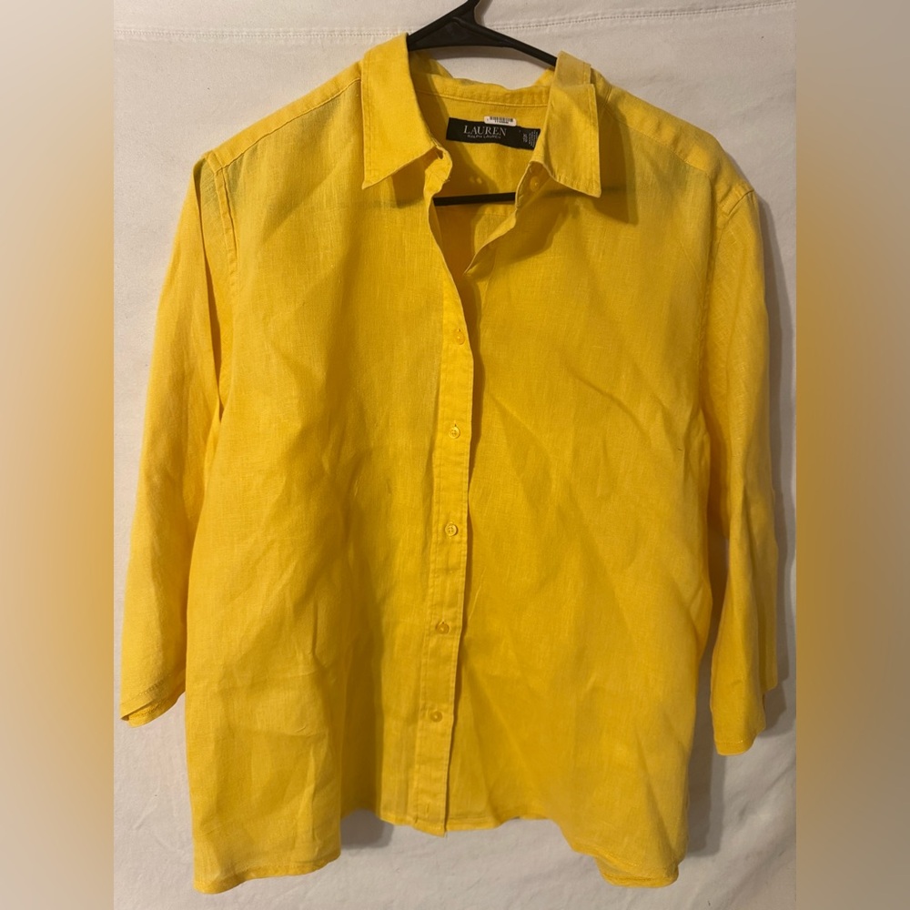 Yellow Ralph Lauren Top - Picture 1 of 3